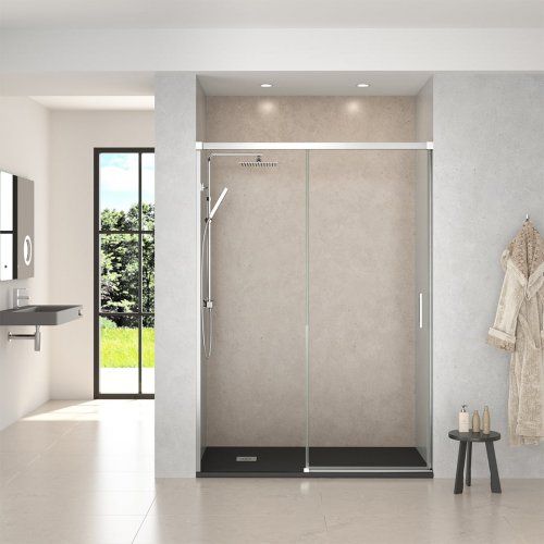 Yaiza fijo + corredera, cromo