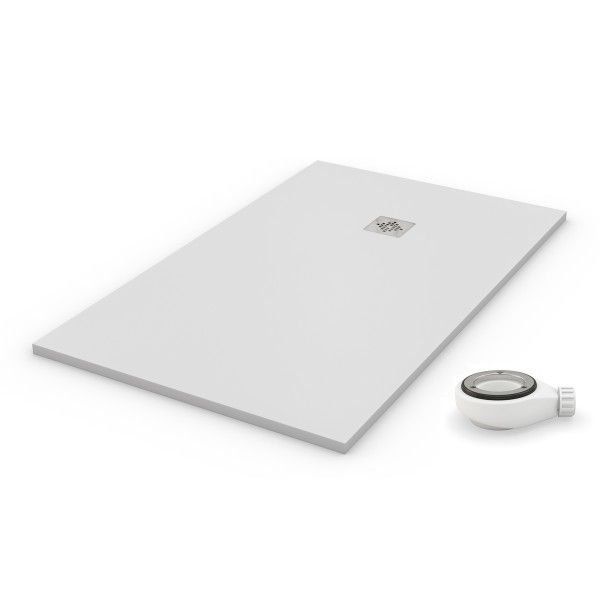 Plato deducha blanco con valvula