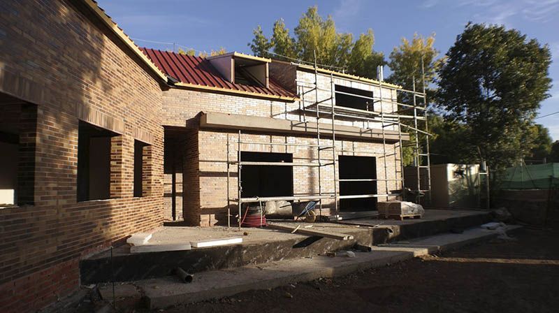 Obra de casa en proceso