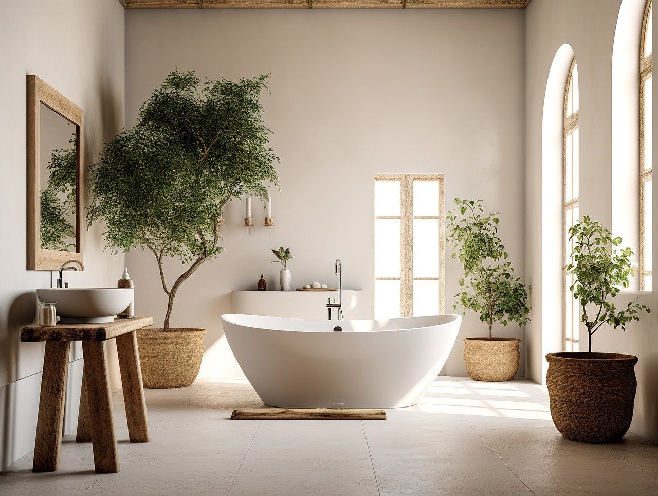 Bañera moderna